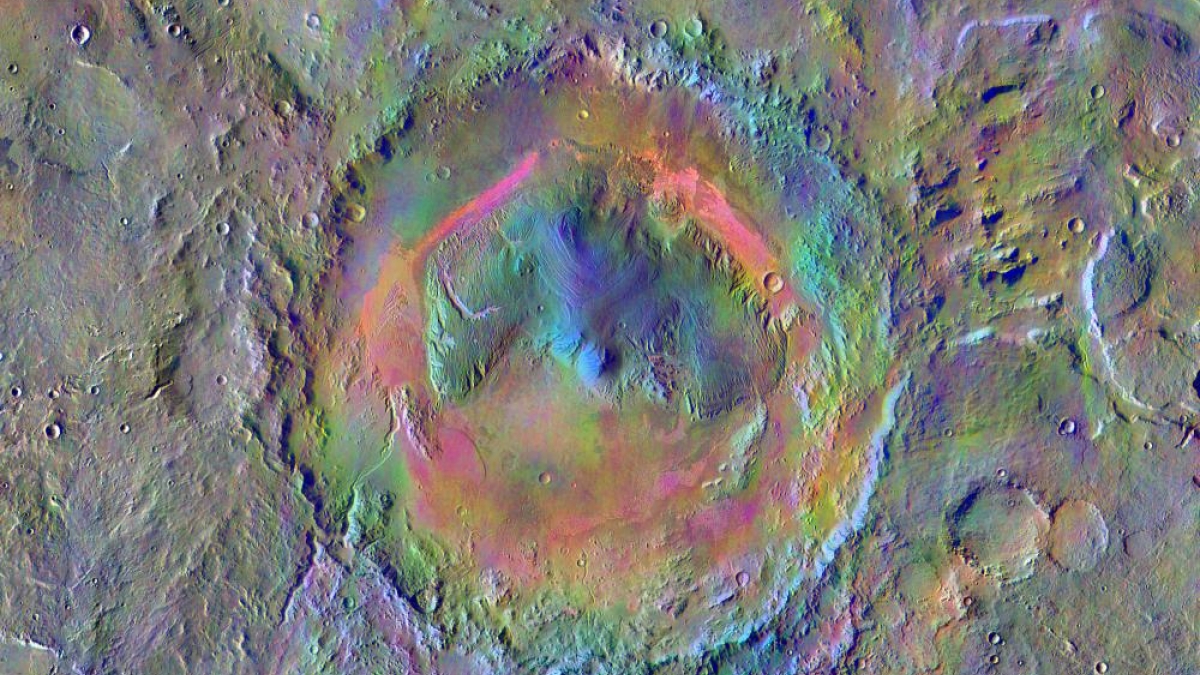 Gale Crater seen by the THEMIS camera