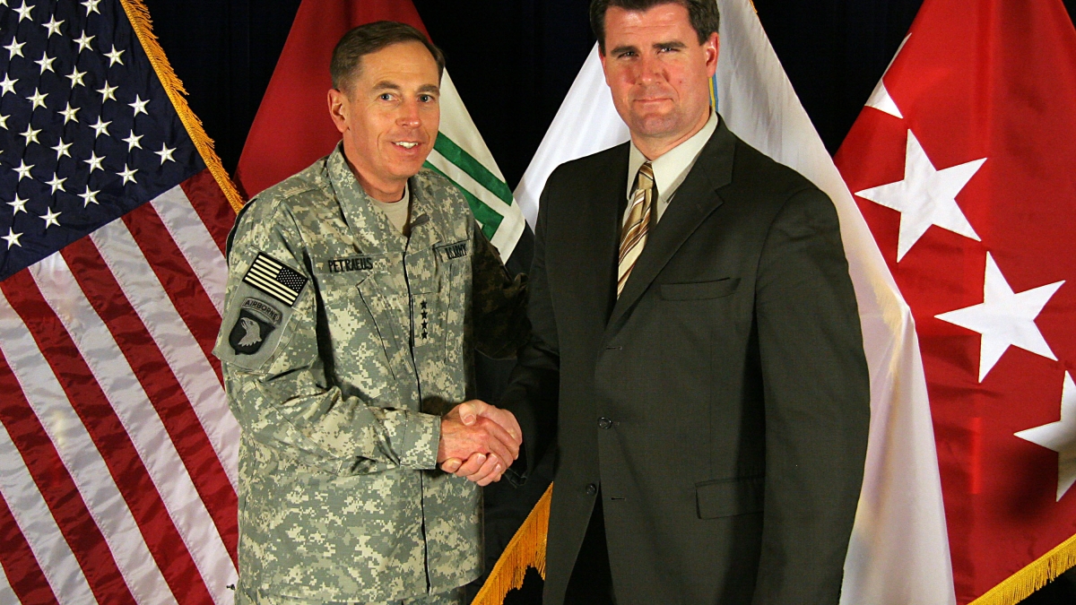 Gillen with General Petraeus in Iraq