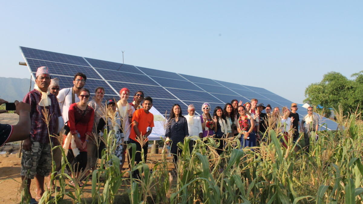 ASU students install solar irrigation solutions in Nepal