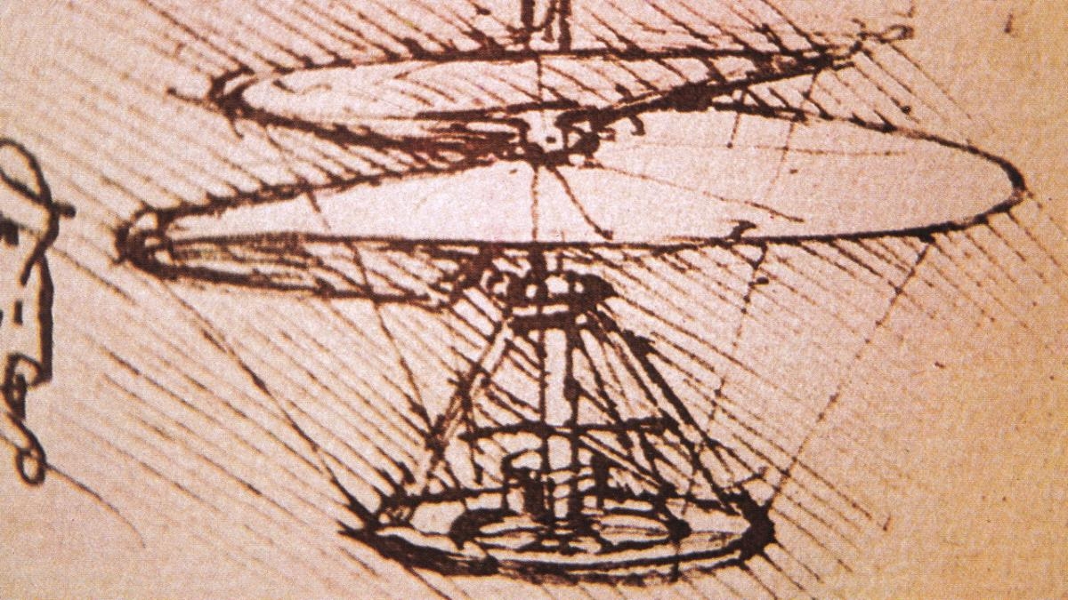 Leonardo's Ornithopter design