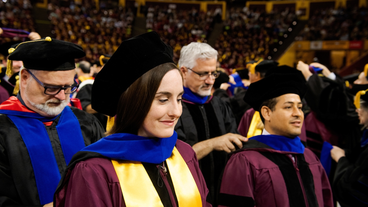 Graduate students receive honors at ASU commencement 