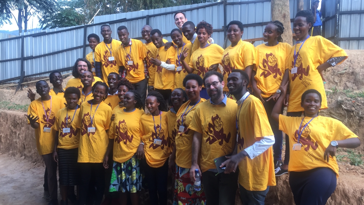 ASU's Project BOLD students at Kepler in Rwanda, Africa.