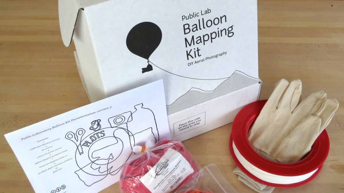 Public Lab&#039;s DIY Balloon Mapping Kit