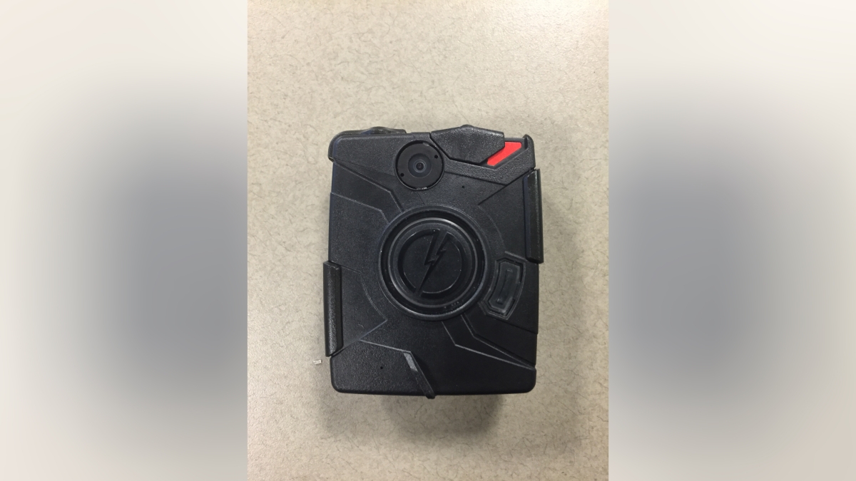 A photograph of the body camera ASU Police will be wearing. 