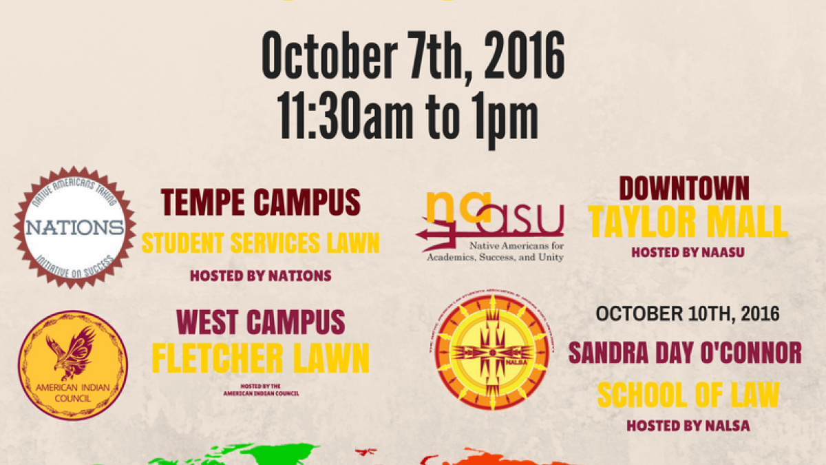flyer for ASU's Indigenous Peoples Day