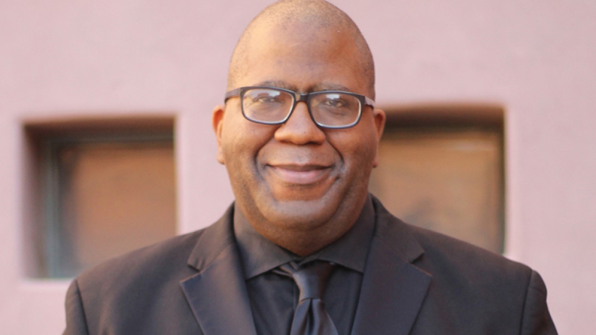 Portrait of Jamal Duncan, associate director of bands and assistant professor of instrumental conducting at ASU.