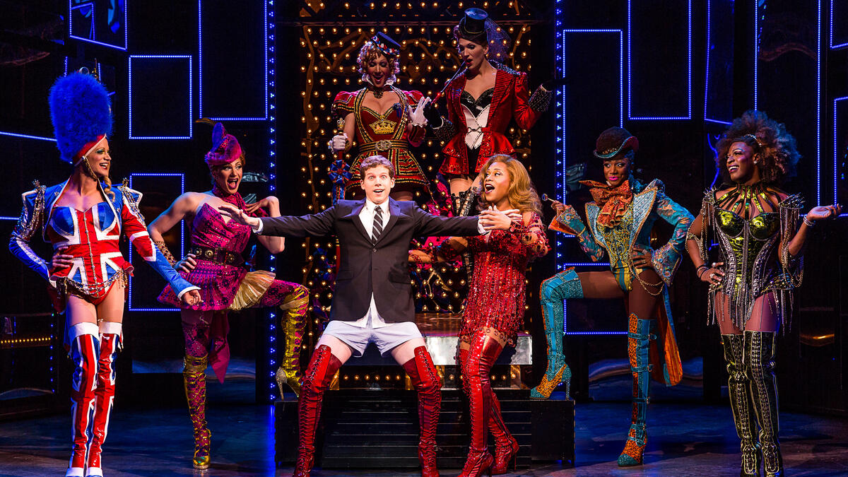 photo still of the Broadway show &quot;Kinky Boots&quot;