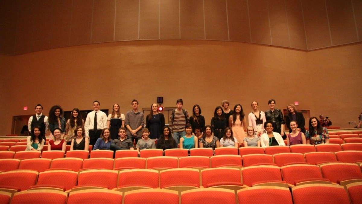 Barrett honors students seated in auditorium