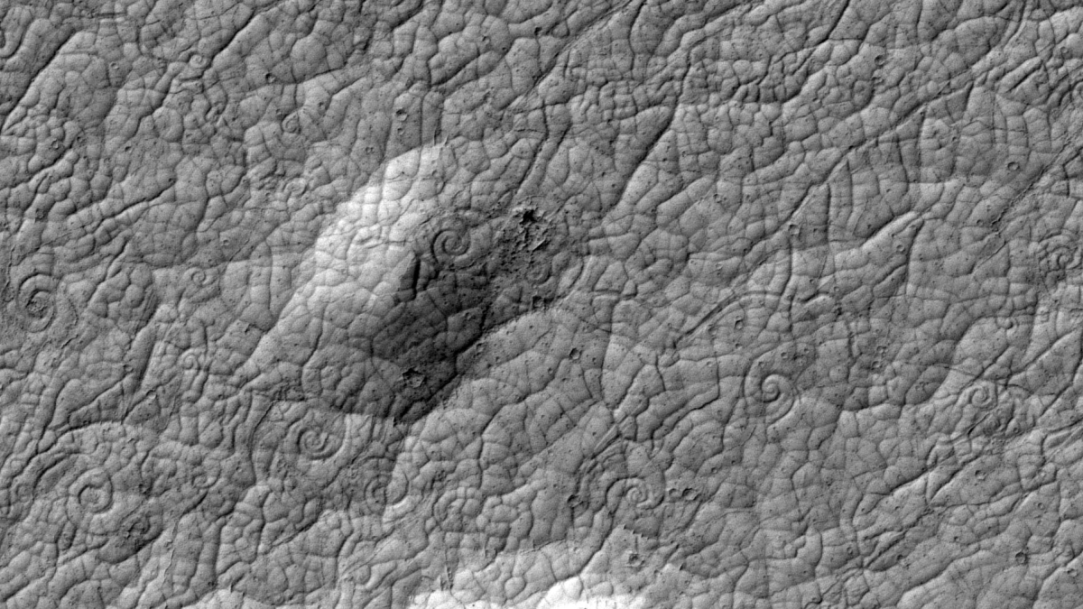 Martian lava coils