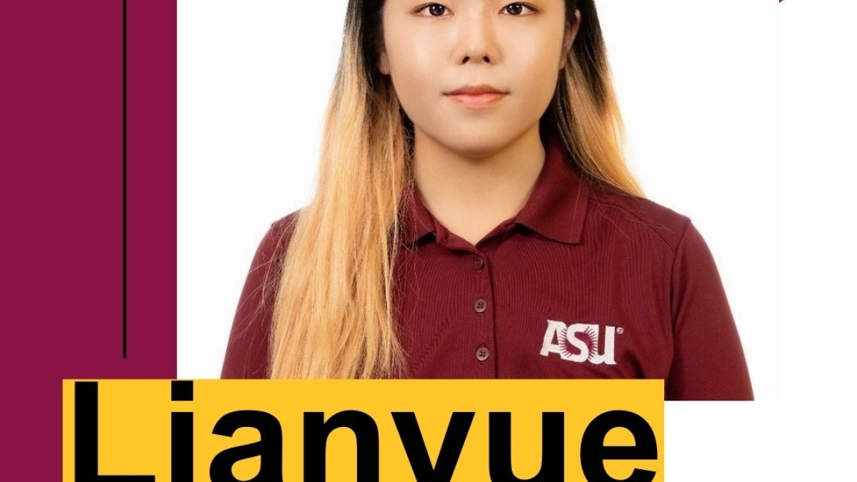 Portrait of ASU student Lianyue (Leia) Zhang.