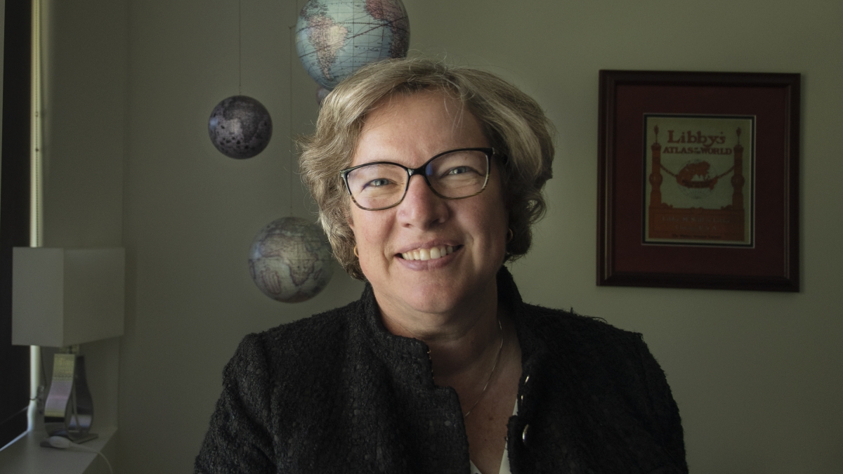Dean of social sciences at The College Elizabeth Wentz has pioneered the use ofGeographical Information Systems, remote sensing and space-time analysis to decipher urban environments and our place within them.