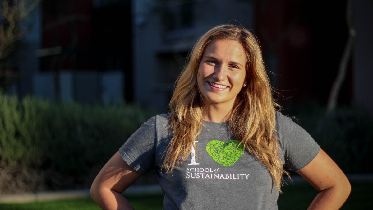 ASU sustainability junior, Isabelle Lishewski