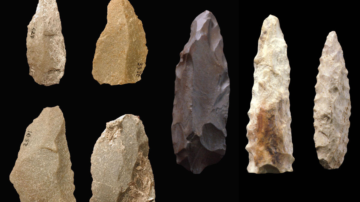 Lithic stone tools