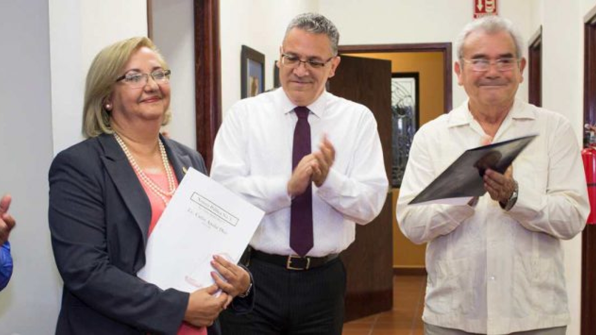 María Rita Plancarte Martínez was congratulated for being appointed by the University Board.
