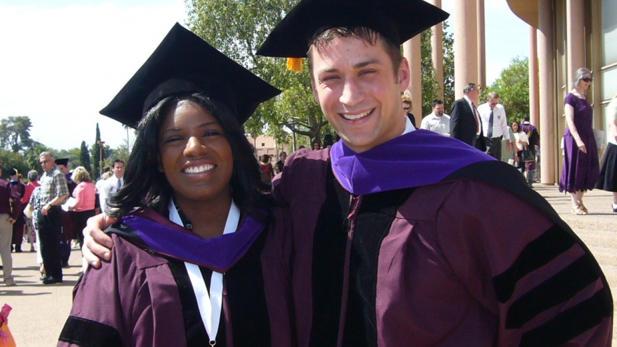 male &amp; female graduates