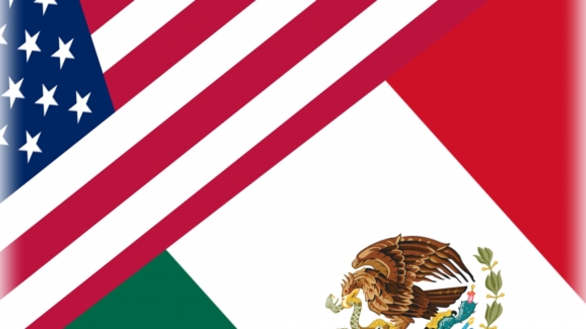 U.S. and Mexico Flag