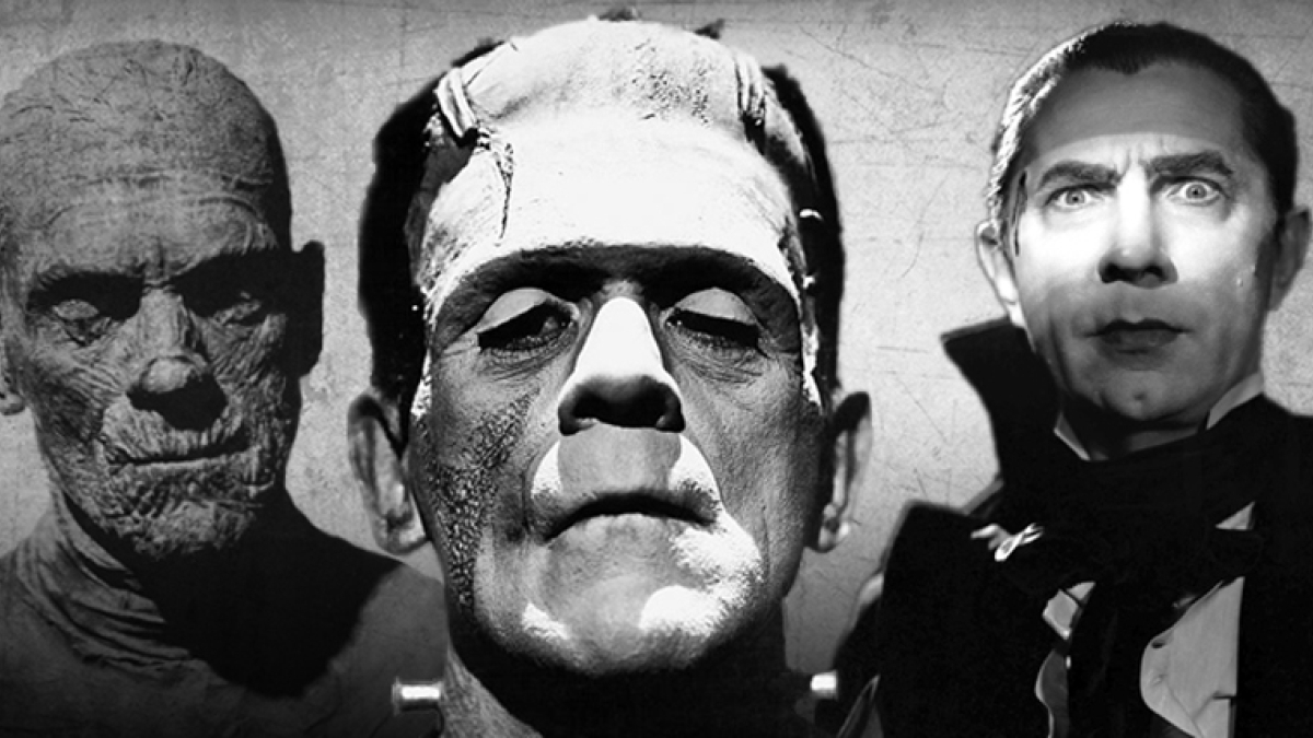 The Mummy, Frankenstein&#039;s monster and Dracula.