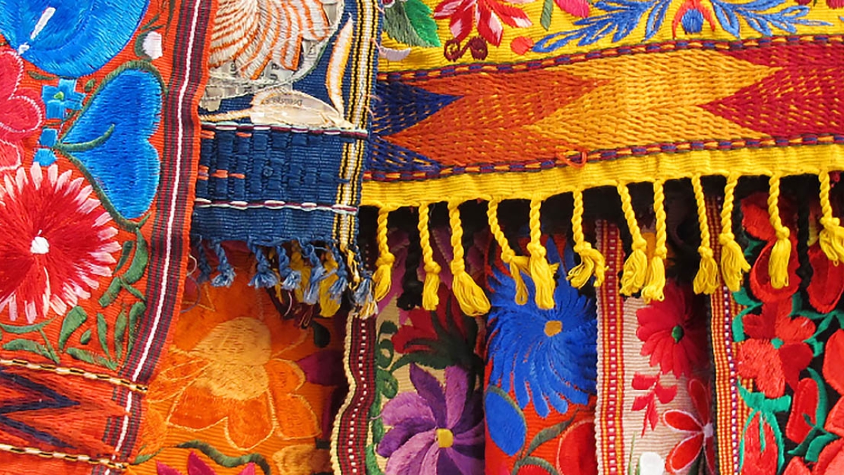 Colorful textiles in honor of National Hispanic Heritage Month