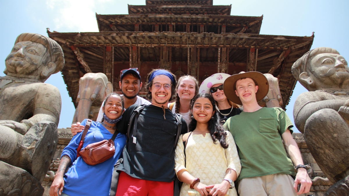 ASU students on a faculty-directed program to Nepal