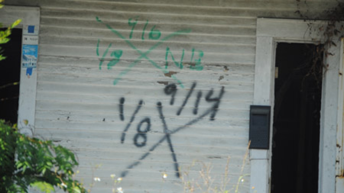 Damaged house in New Orleans