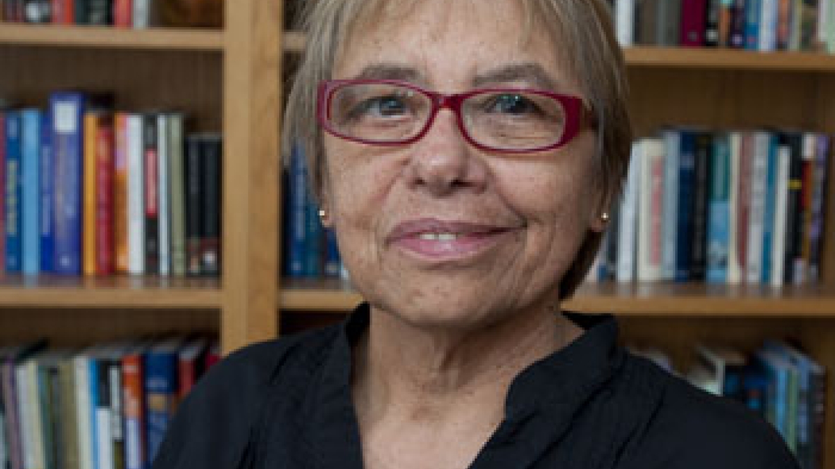 Professor Mary Margaret Fonow in office