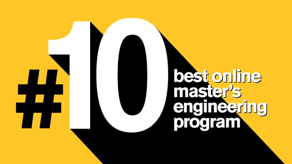 #10 best online master's engineering program