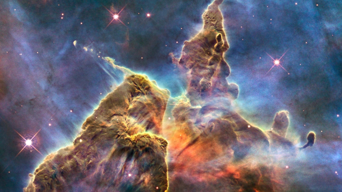 Colorful nebula image from Hubble.