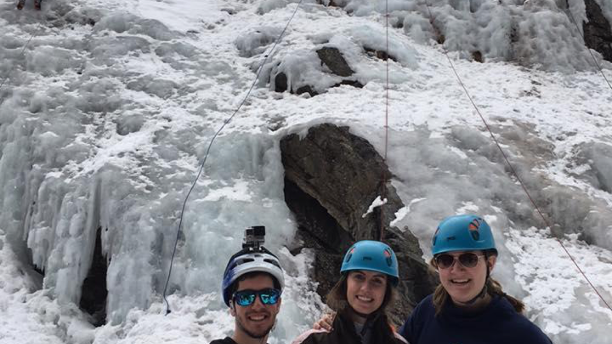 Paradox Sports ice climbing event in Ouray, Colorado