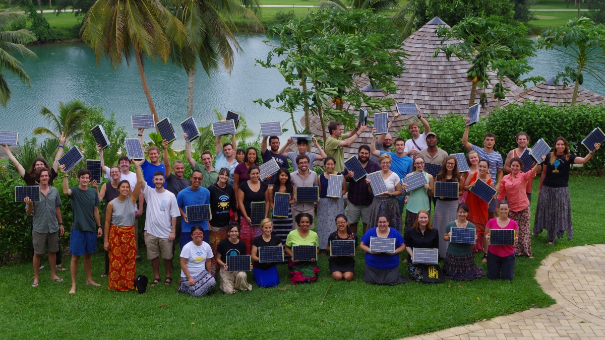 ASU students with Peace Corps volunteers and teachers in Vanuatu