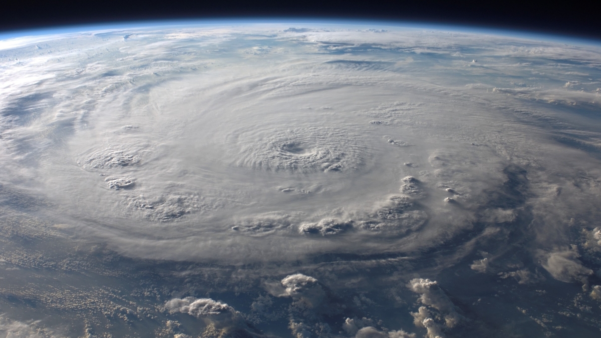 Hurricane seen on Earth from space
