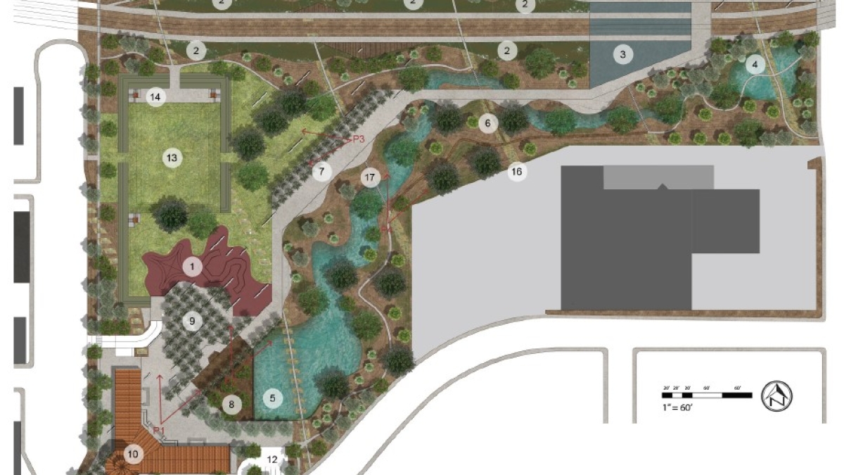 Site plan of Phoenix Union Park.