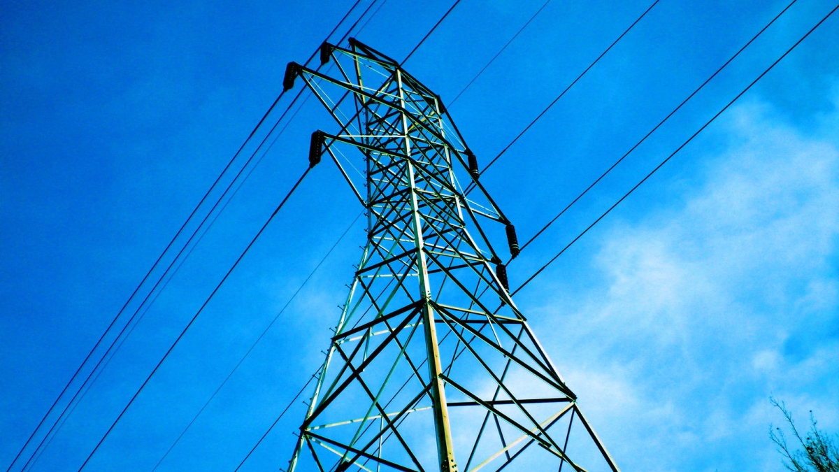 A power-line pylon.