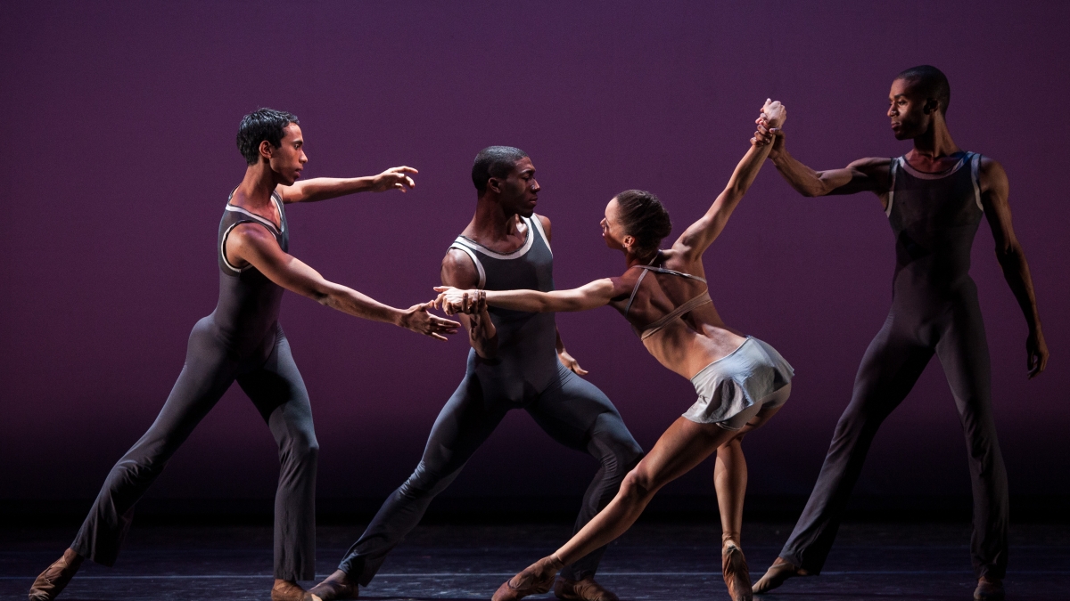 ballet dancers from the Dance Theatre of Harlem performing on stage