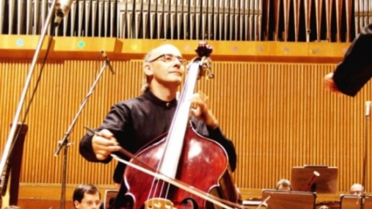Double bass soloist Catalin Rotaru