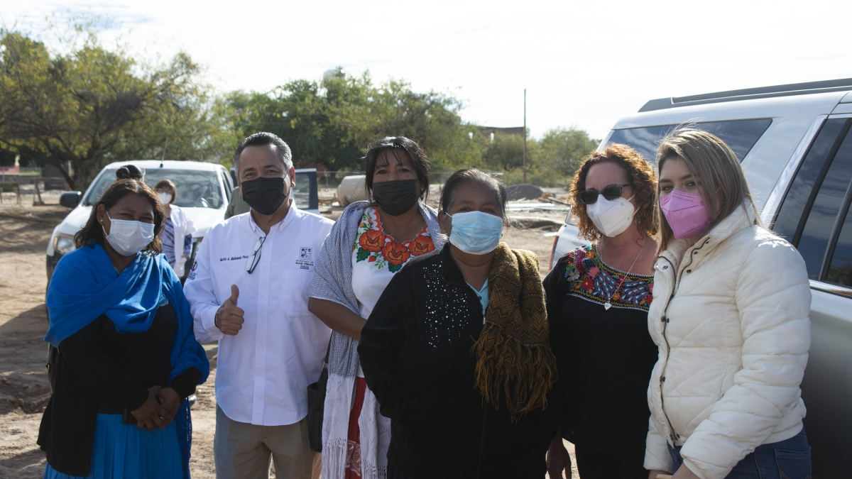 ASU alum Laura Libman poses for a group photo with Sonoran public health representatives and local Yaqui women during a medical needs assessment trip.