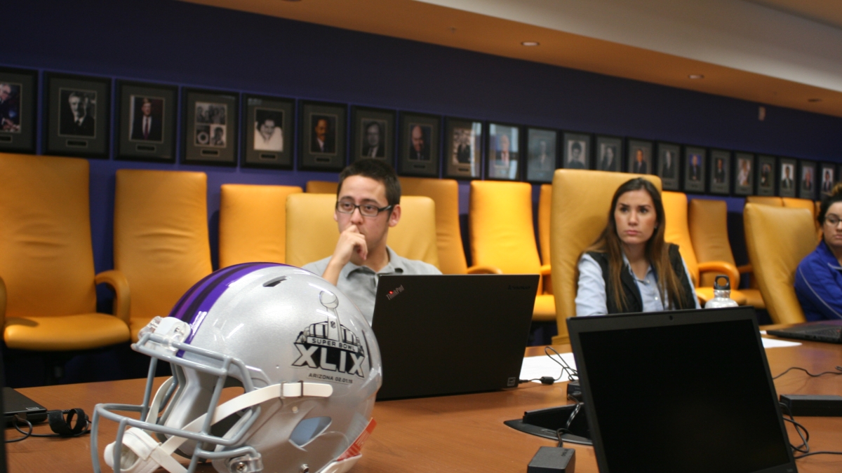 ASU students train for Super Bowl