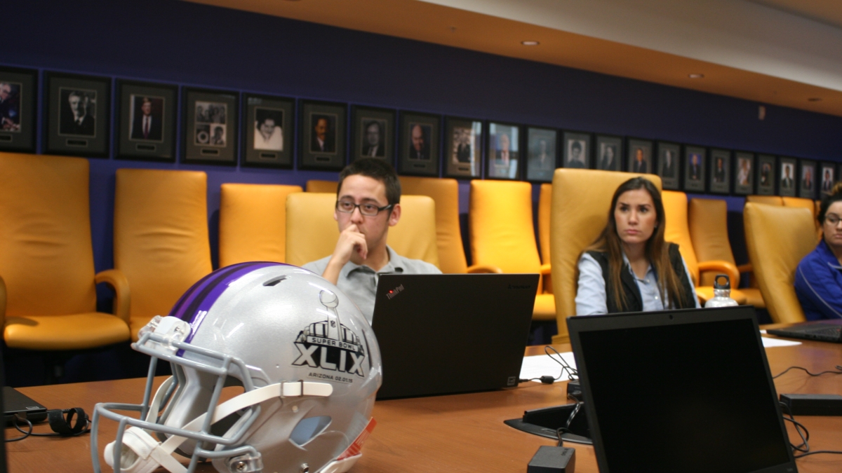ASU students train for Super Bowl