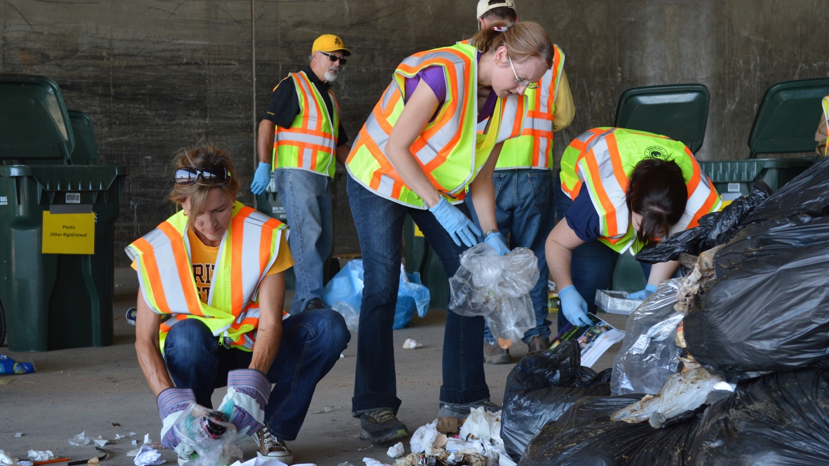 ASU students sort waste for SRP