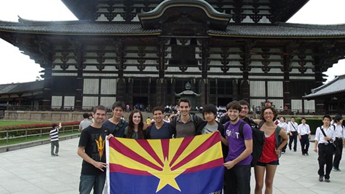 Study Abroad students in Japan 