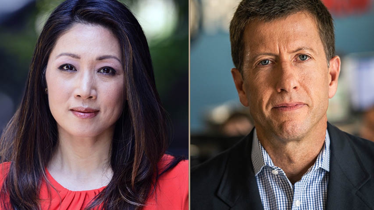 Stephanie Sy and Richard Coolidge of PBS NewsHour West