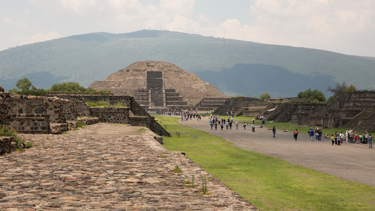 Ancient city of Teotihuacan in Mexico
