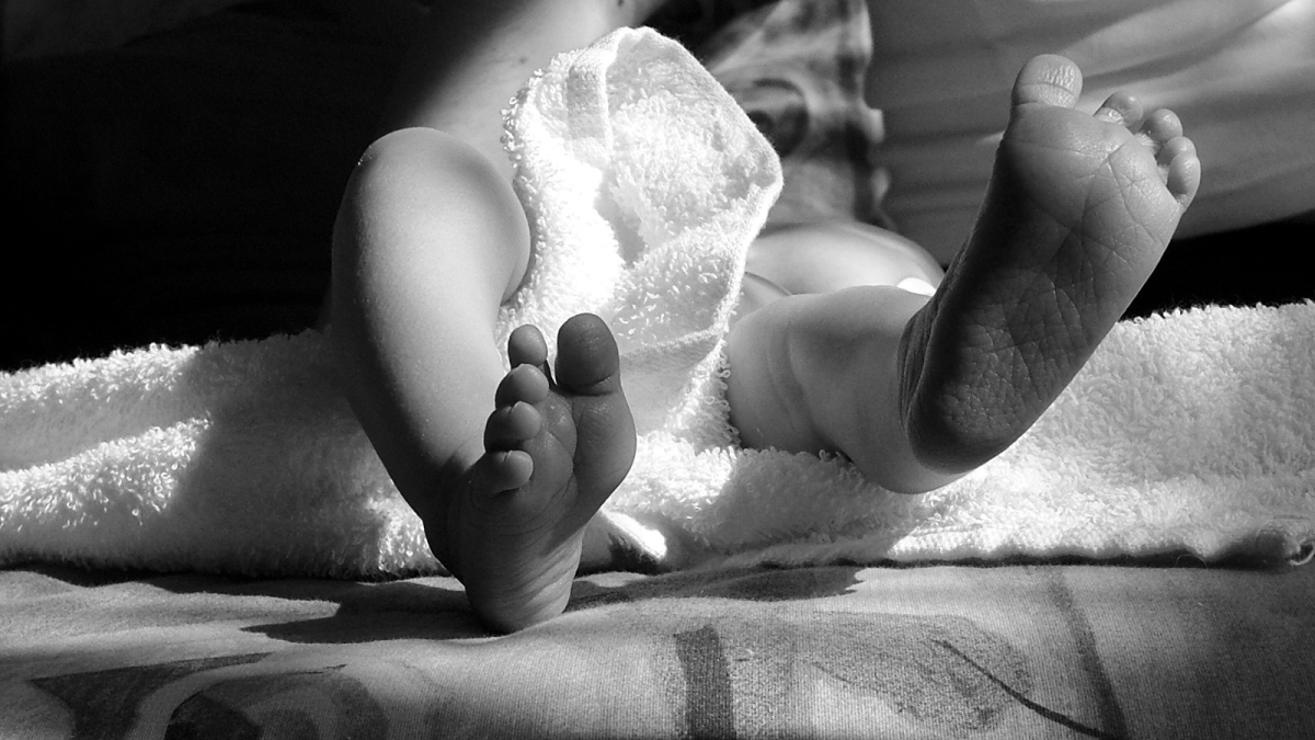 An image of baby feet. 