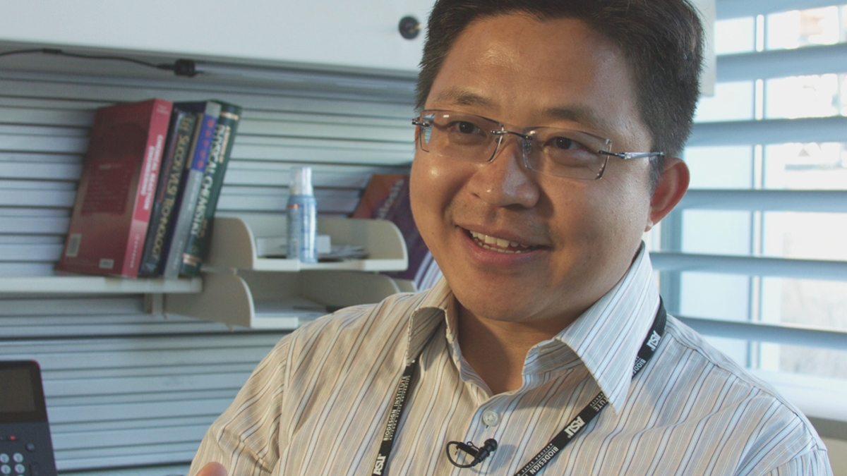ASU bioengineer Tony Hu, PhD discusses his partnership with the U.S. Army to develop faster diagnostic tests for Ebola.