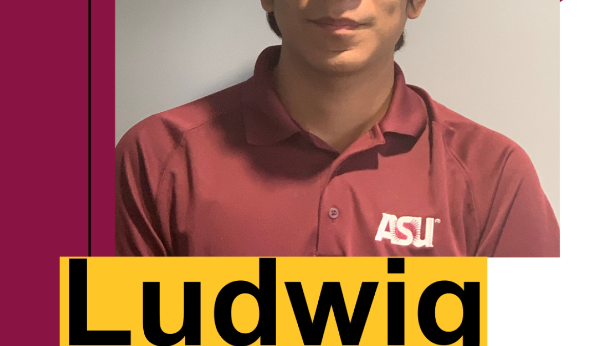 Portrait of ASU transfer student Ludwig Lopez.