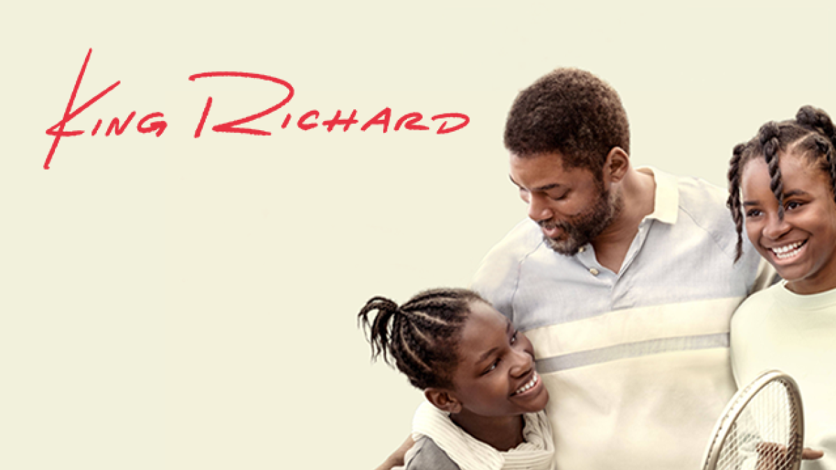 King Richard (2021) movie poster with Will Smith, Saniyya Sidney, and Demi Singleton