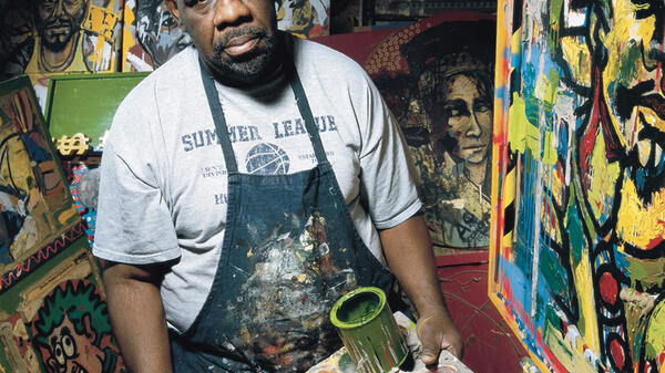 portrait of Allen "Big Al" Carter painting