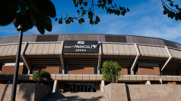 Exterior photo of Desert Financial Arena