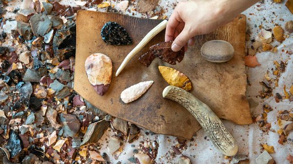 Various stone tools