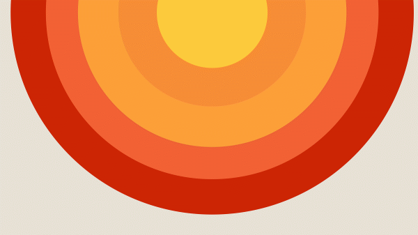 Minimalist illustration of the sun