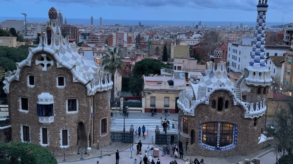 View from Park Guell overlooking Barcelona